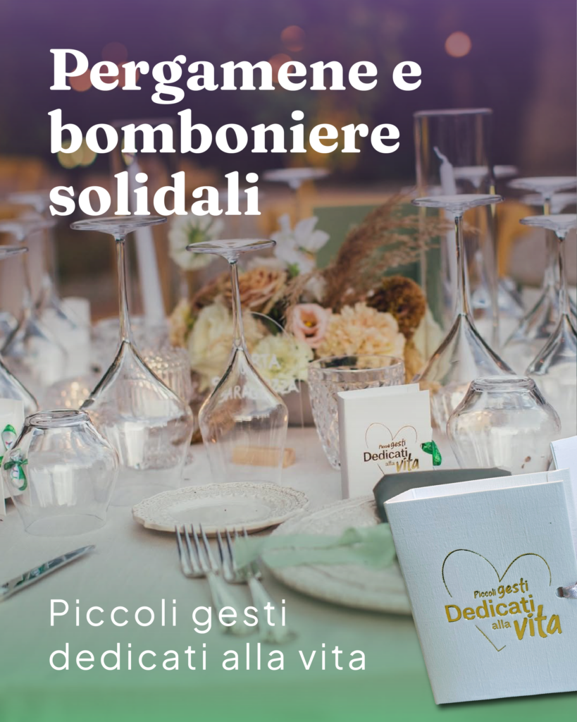 Pergamene e bomboniere solidali Rizzoli