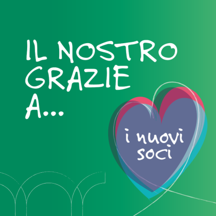 Un caloroso benvenuto ai nuovi soci.
